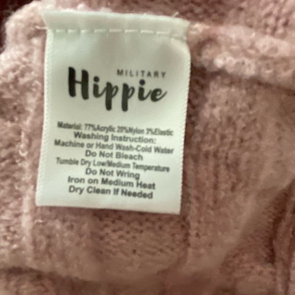 MILITARY HIPPIE Forever Rose Cable Sweater - Picture 8 of 8